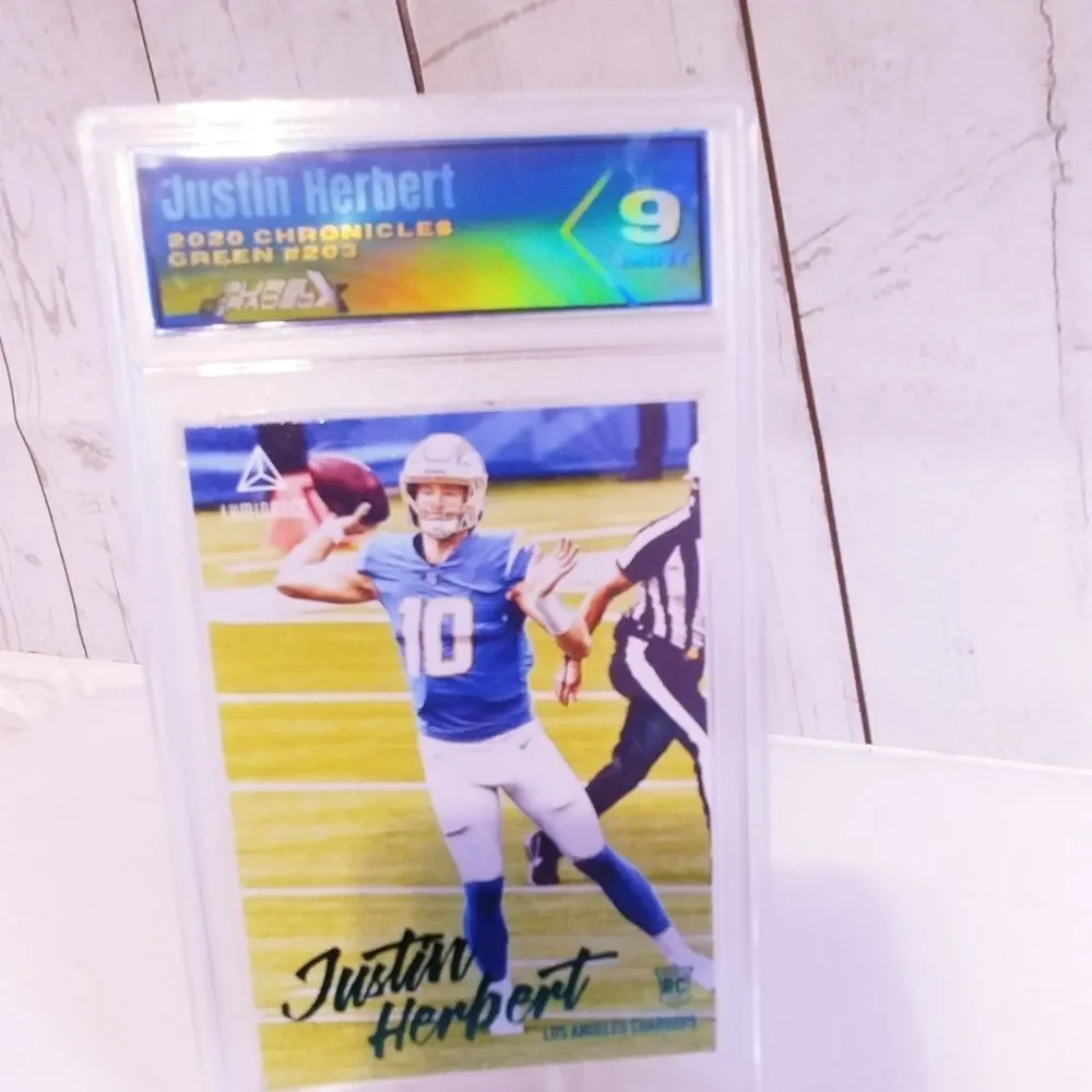 Justin Herbert #2020 Chronicles #203 Green PGX 9 Mint